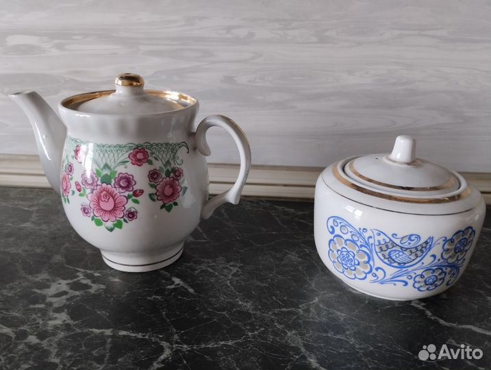 Сахарницы,чайник винтаж СССР