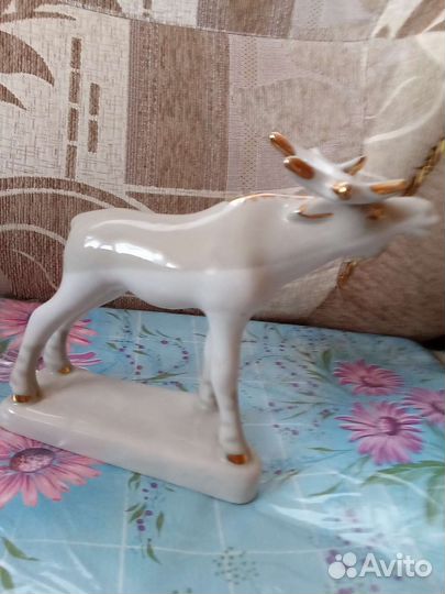 Керамическая фигура Лось, времен СССР, винтаж