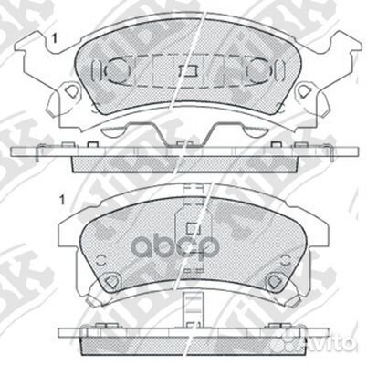 Колодки тормозные дисковые PN0311 NiBK