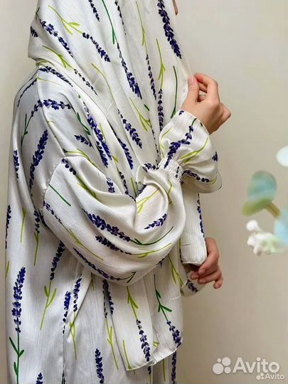 Намазник с шарфом штапель шёлк