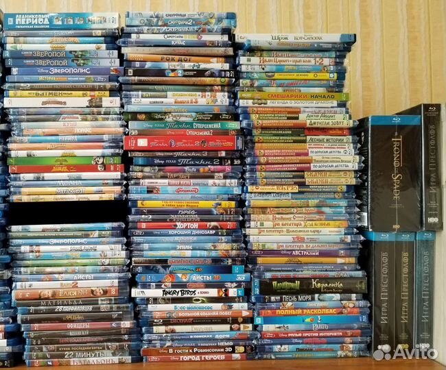 Blu-ray коллекция. 1000 позиций.Лицензия. Литьё