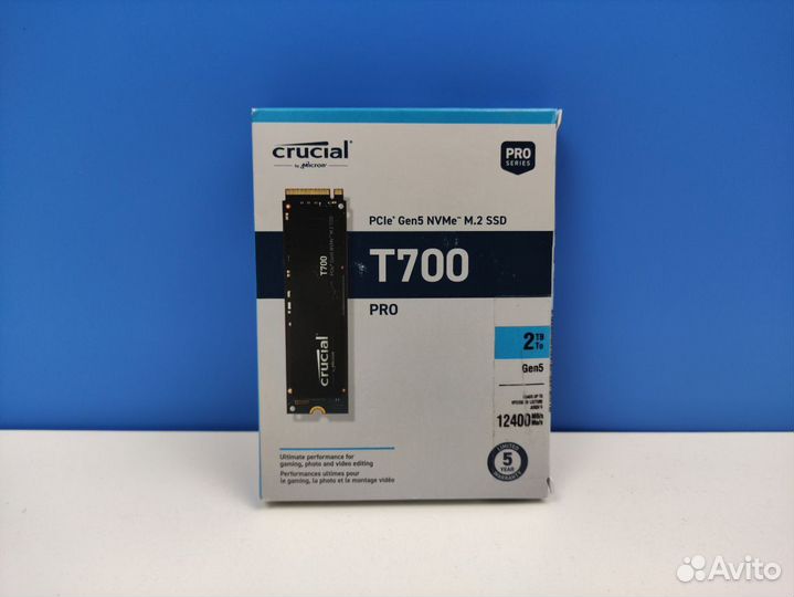 Crucial T700 PCIe Gen5 NVMe M.2 1TB/2TB