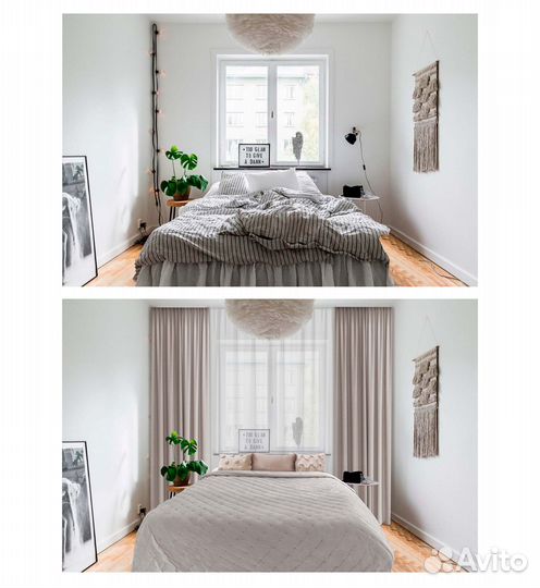 Визуализация штор, проект текстильного дизайна