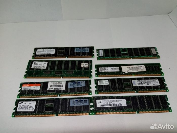 RAM серверная DDR1 512Mb PC2100R (266) R-dimm