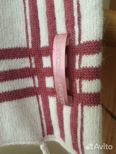 Шаль-платок, шарф, манишка вязанная