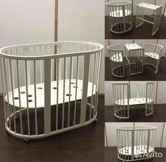 Детская овальная кроватка