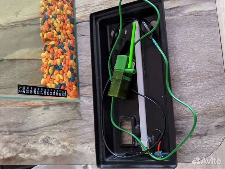 Аквариум с фильтром и светом