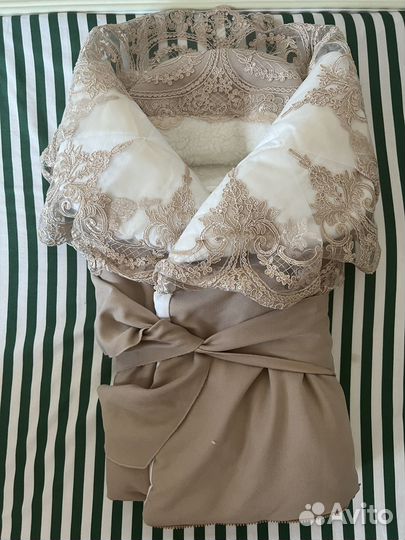 Конверт младенцу, на выписку. Зима-весна