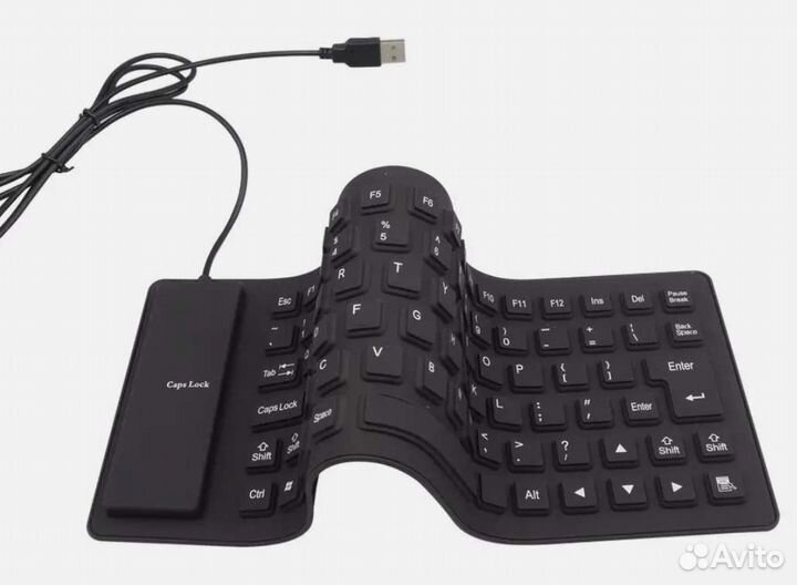 Клавиатура для пк гибкая влагонепроницаемач
