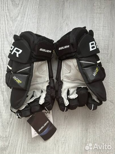 Краги хоккейные Bauer ultrasonic 14 черно-белые