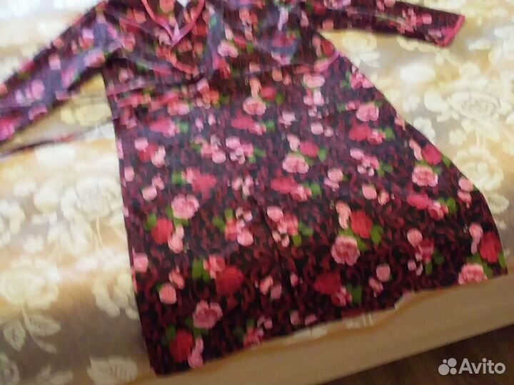 Халат фланеливый теплый