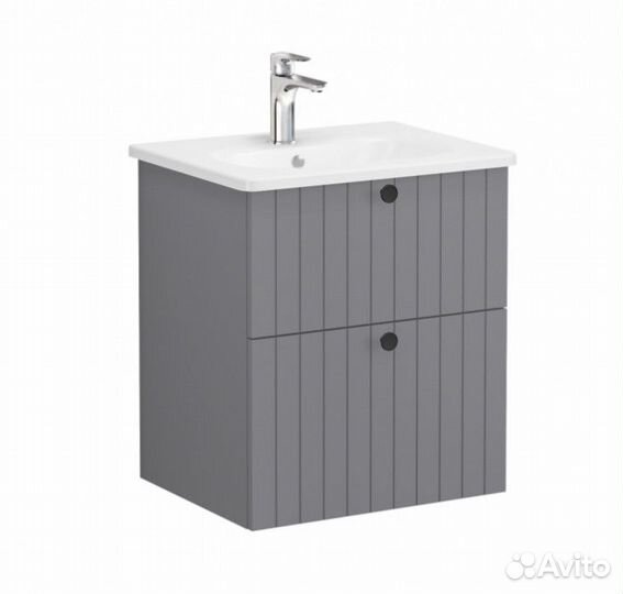 Мебель для ванной Vitra Root Groove 60 серая