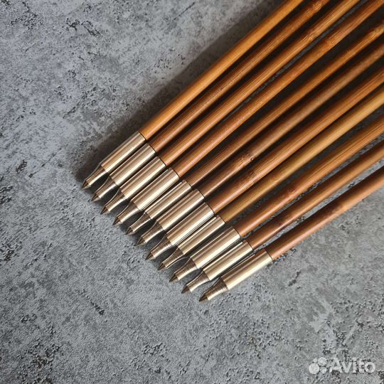 Стрелы для лука 12 штук, бамбуковые