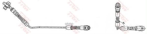 Шланг тормозной зад прав PHD491 TRW