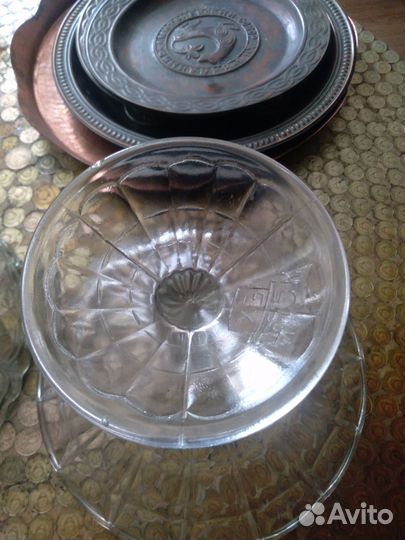 Ваза для фруктов на ножке СССР