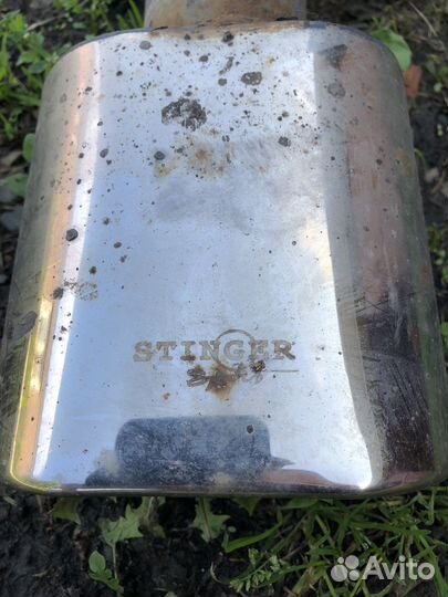 Раздвоенный выхлоп стингер лада веста б/У