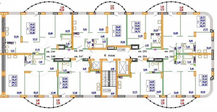 1-к. квартира, 43,6 м², 6/11 эт.