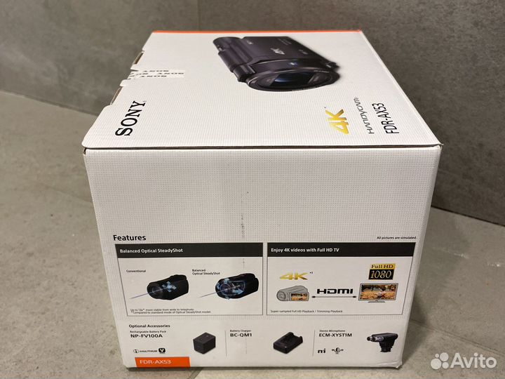 Sony FDR-AX53 Новые-Гарантия