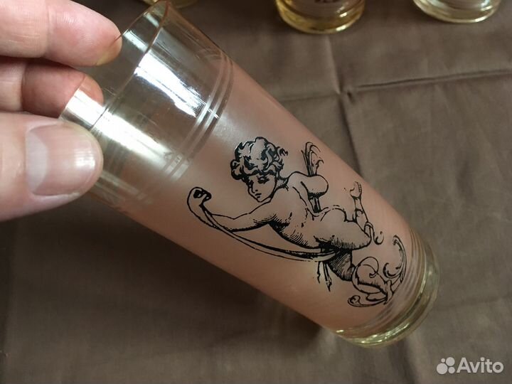 Бокалы с амурами времён СССР