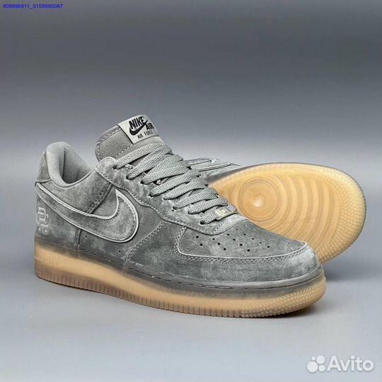 Кроссовки Nike Air Force 1 Серые (Арт.81591)