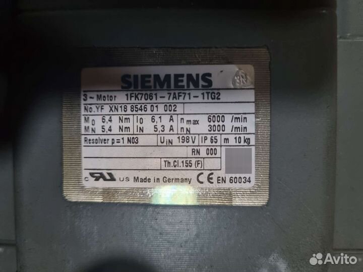 Мотор редуктор шаговой Siemens 1fk7061