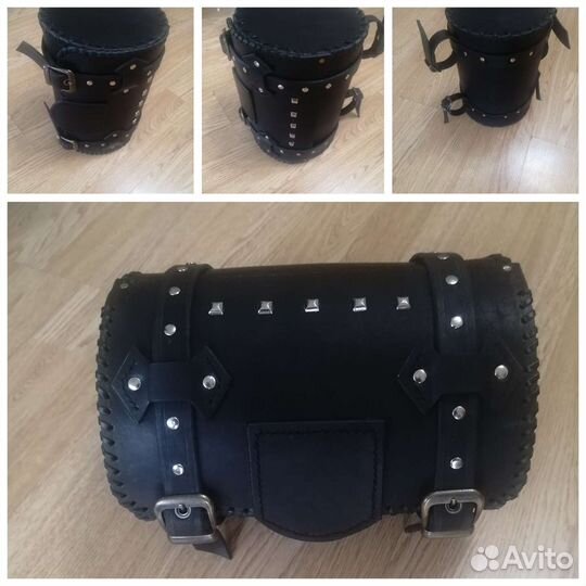 Кофр, батон, сумка для мотоцикла из кожи