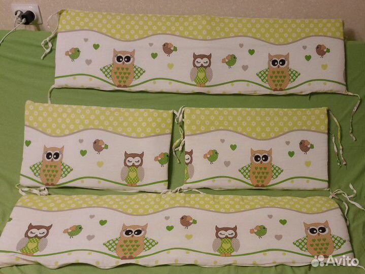 Бортики на молнии в детскую кроватку