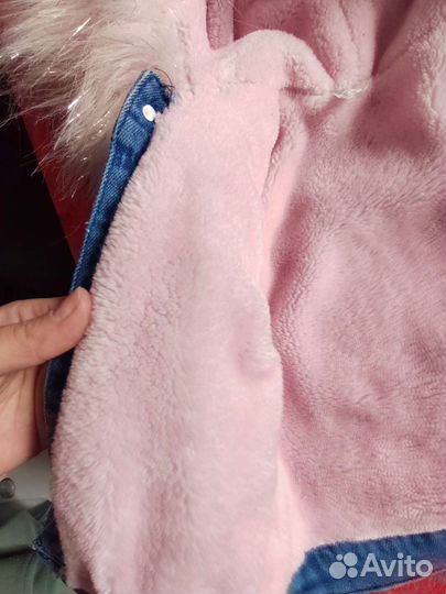 Куртка джинсовая на девочку 3-4 года