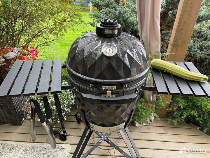 Керамический гриль Diamond Egg Xl (Серый)