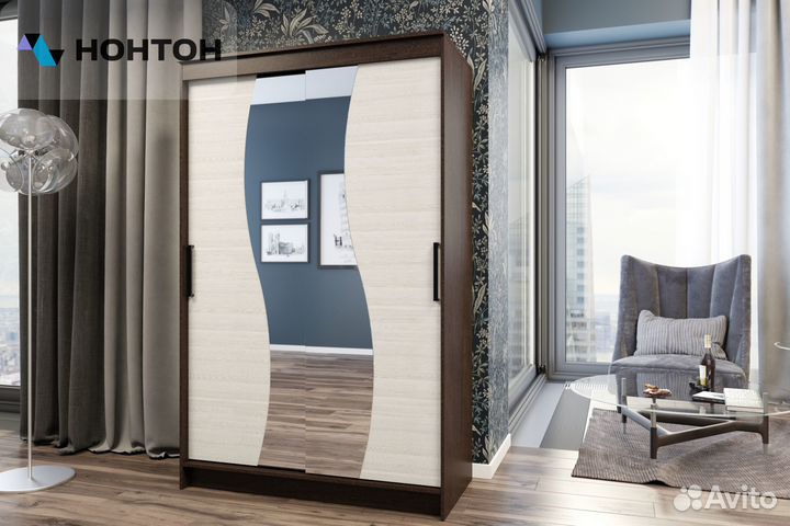 Шкаф-купе Элегант 6 венге / лоредо