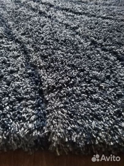 Ковер со средним ворсом голубой 100*200 см