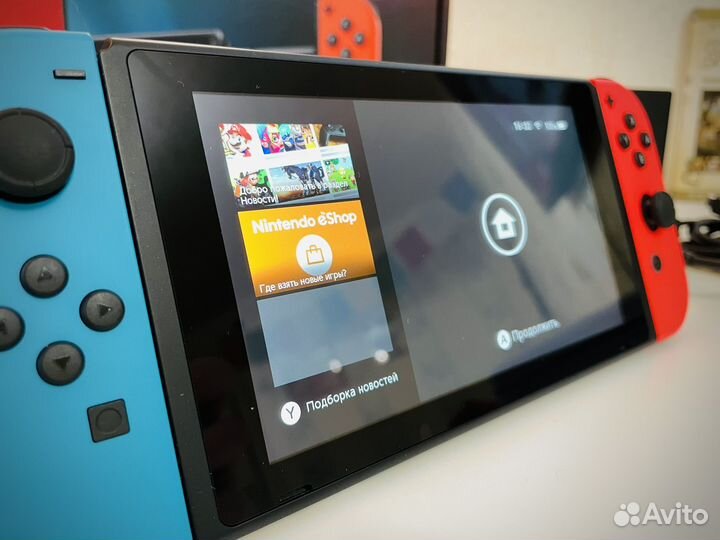 Nintendo Switch Rev. 2 Blue/Red + 31 игра