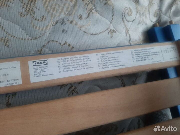 Детская кроватка в разборе
