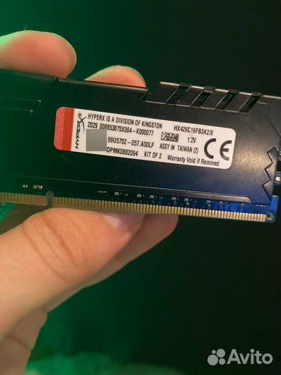 Оперативная память Kingston HyperX ddr4 8gb 2666