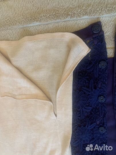 Кардиган twin set ажурный