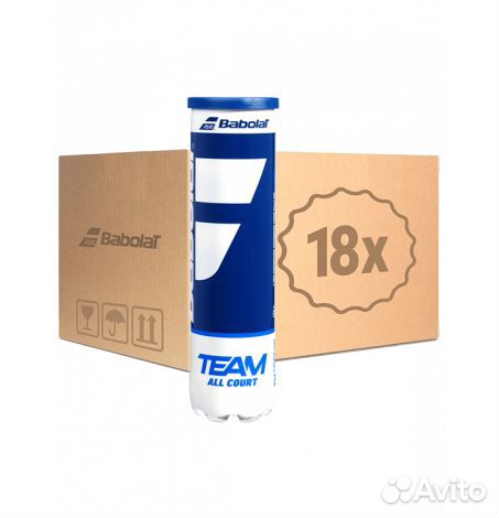 Коробка теннисных мячей Babolat Team all court