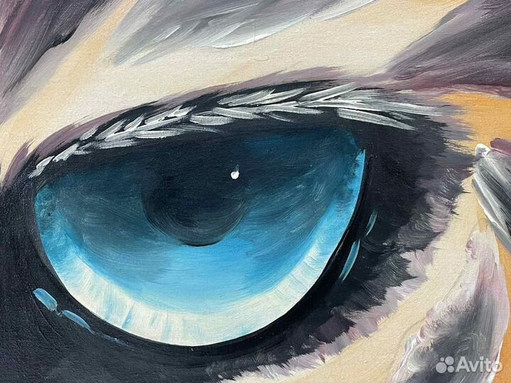 Шикарная картина маслом на холсте в раме 156х79см