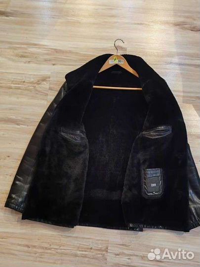 Кожаная дубленка мужская