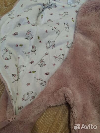Комбинезон детский тёплый футер хлопок 62 размер
