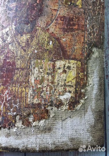 Икона старинная Николай Чудотворец