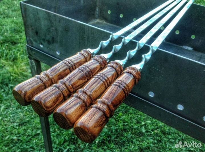 Шампура с деревянной ручкой, все размеры