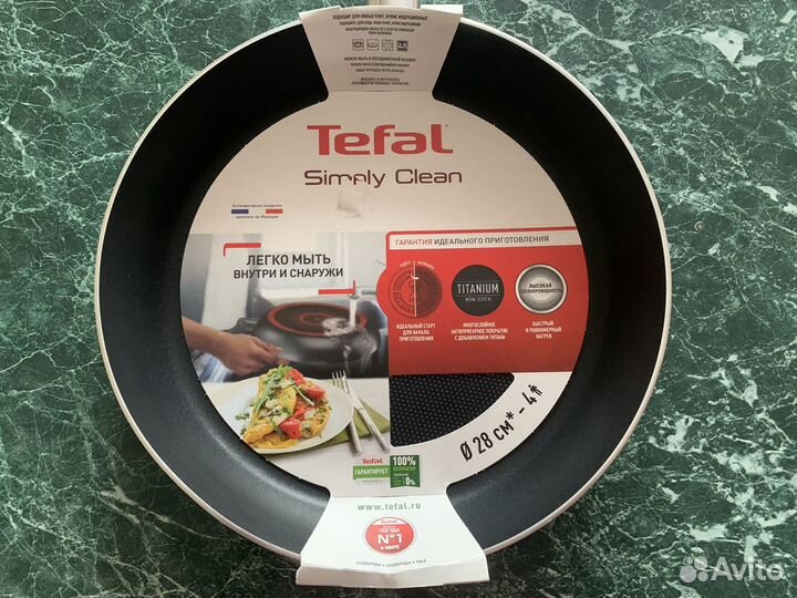 Сковорода Tefal Simply clean 28 см Новая