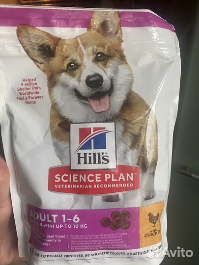 Корм для собак hill’s adult 1-6 с курицей