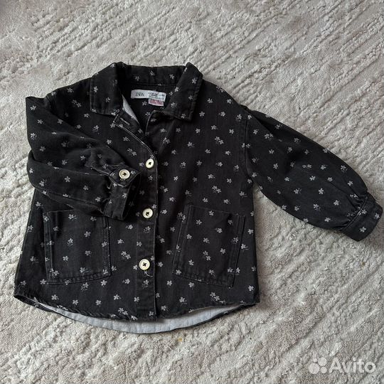 Джинсовая рубашка zara детская