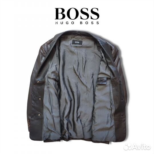 Кожаная куртка Hugo Boss оригинал