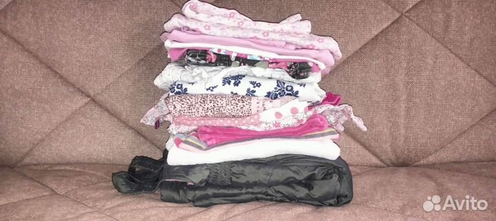Вещи пакетом для девочки 80-92