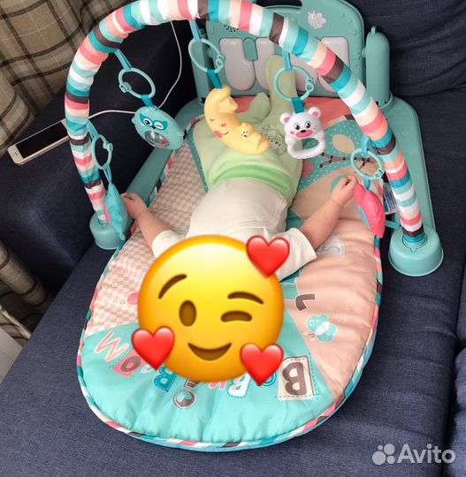 Развивающий коврик с пианино