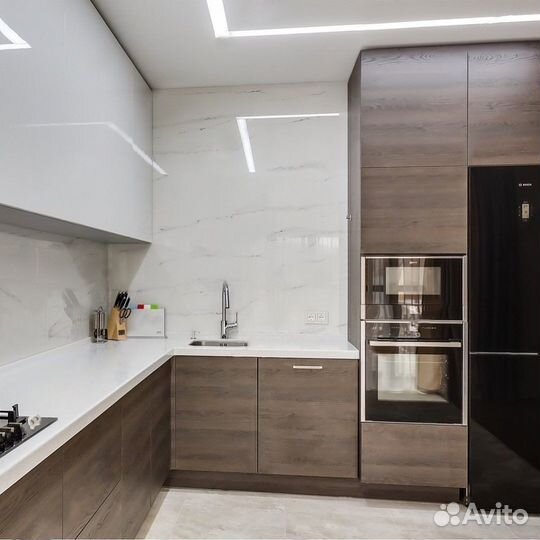 Кухня без ручек (цена за весь гарнитур) ксп:24697