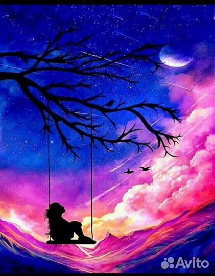 Картина алмазная мозаика новая 40 на 50 с подрамни