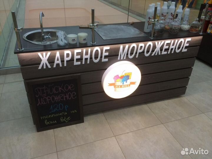 Жареное ролл мороженое